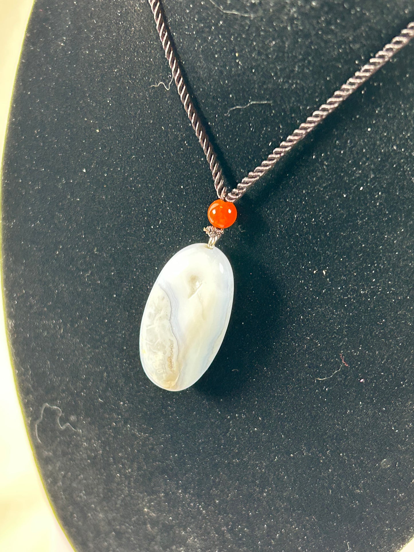 (#216) - BLUE LACE AGATE PENDANT - NEW
