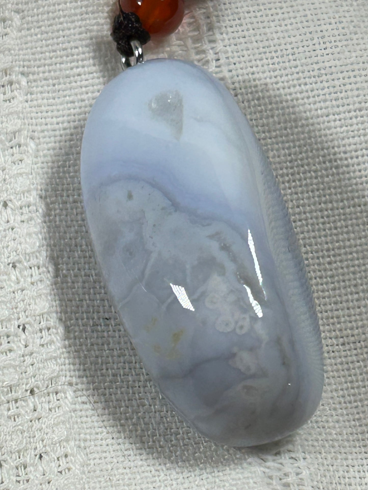 (#216) - BLUE LACE AGATE PENDANT - NEW