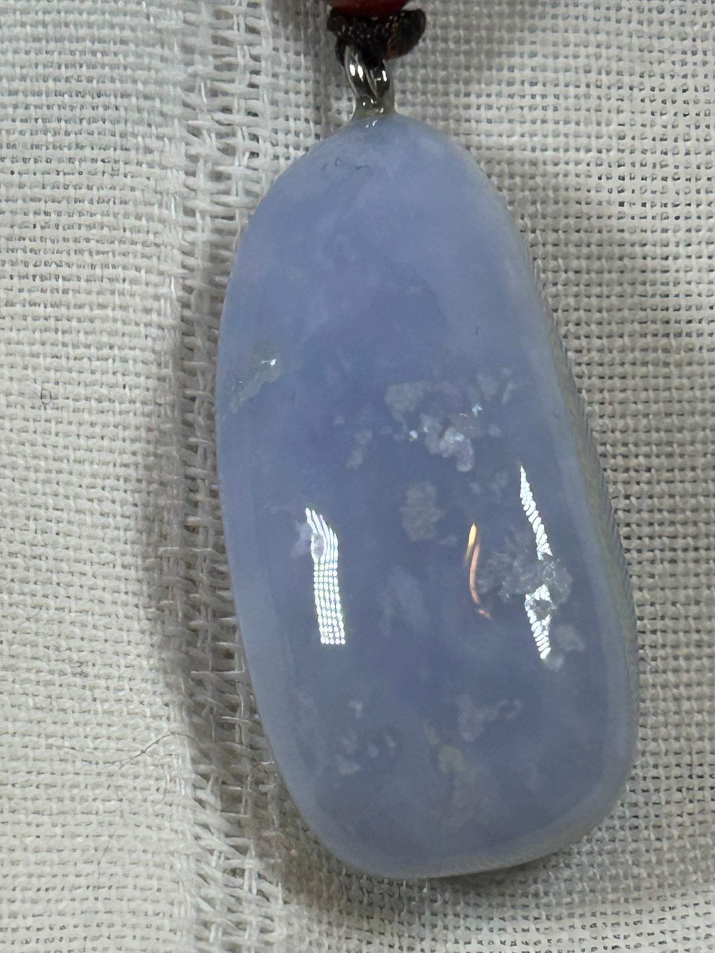 (#217) - BLUE LACE AGATE PENDANT - NEW