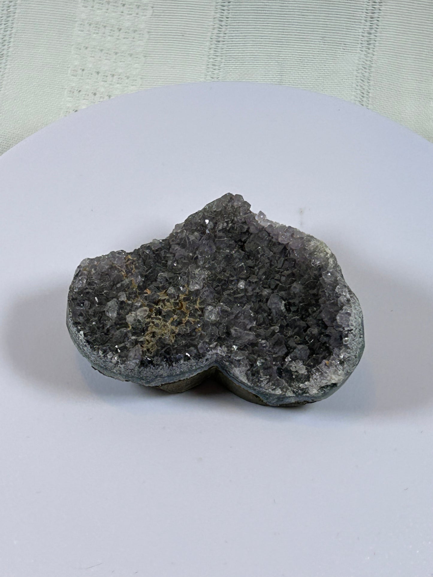 (#197) - AMETHYST HEART SPECIMEN RAW - NEW