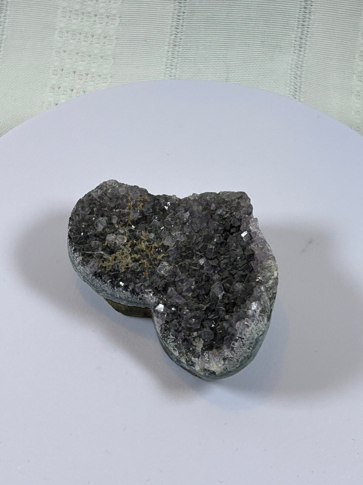 (#197) - AMETHYST HEART SPECIMEN RAW - NEW