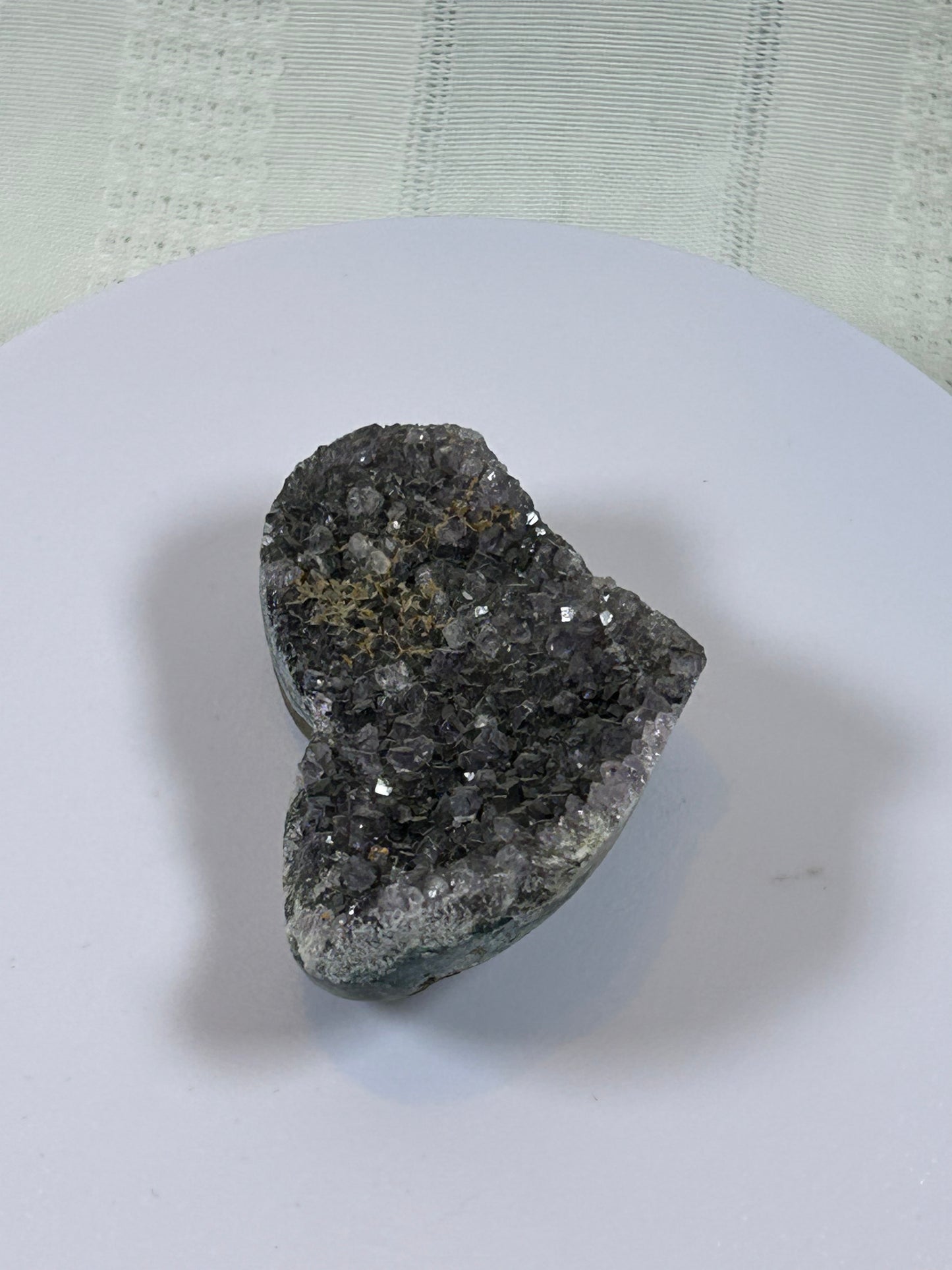 (#197) - AMETHYST HEART SPECIMEN RAW - NEW