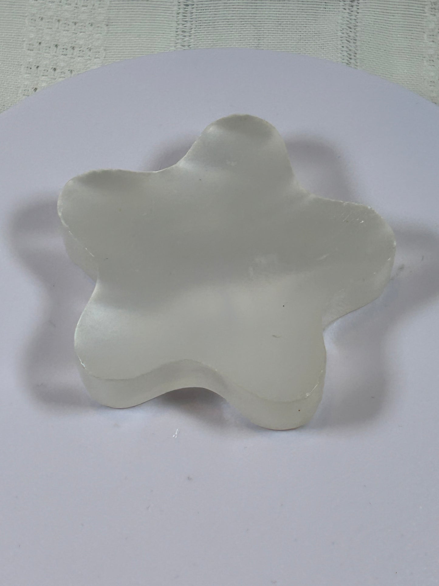 (#200) - SATIN SELENITE STAR SPHERE HOLDER - NEW