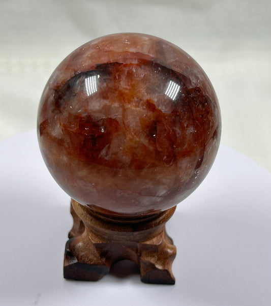 (#417) - Fire Quartz Sphere - New