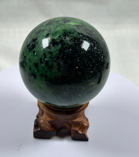 (#402) - Ruby Zoisite Sphere - New