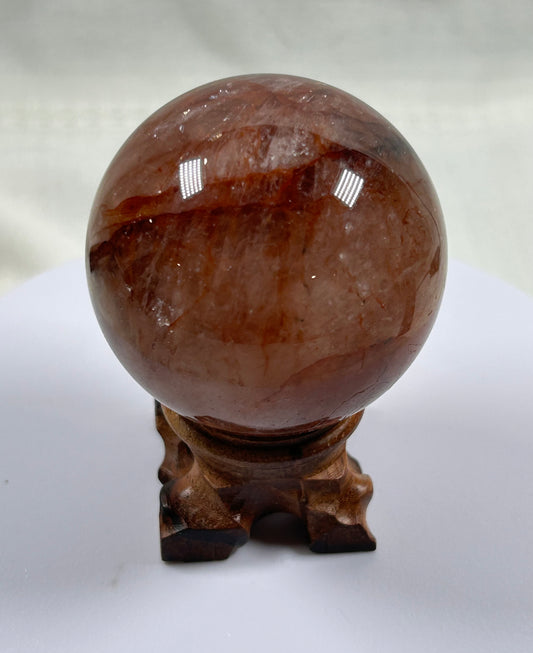 (#414) - Fire Quartz Sphere - New