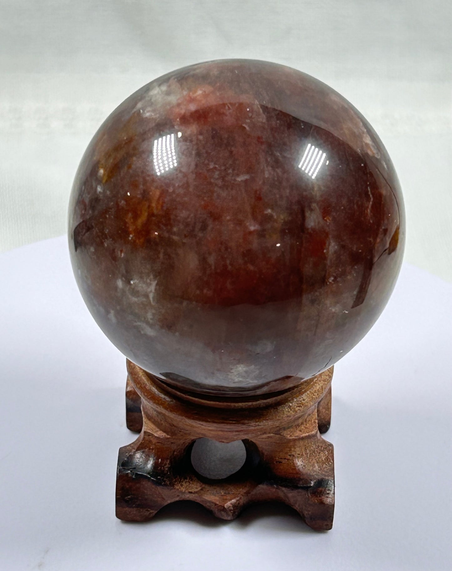 (#416) - Fire Quartz Sphere - New
