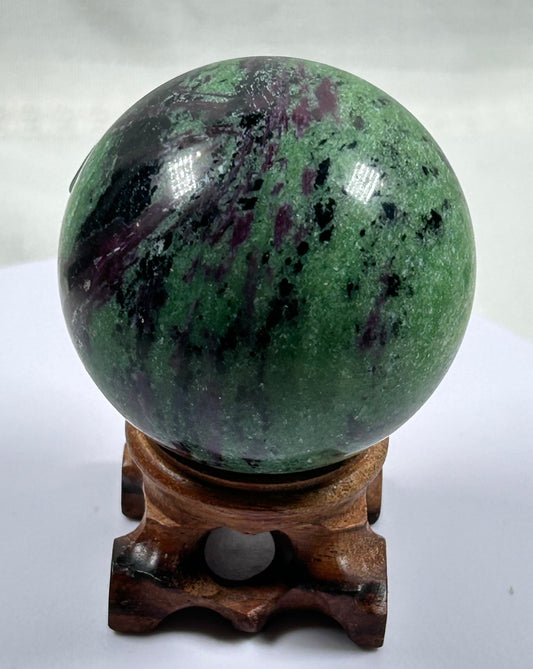 (#403) - Ruby Zoisite Sphere - New