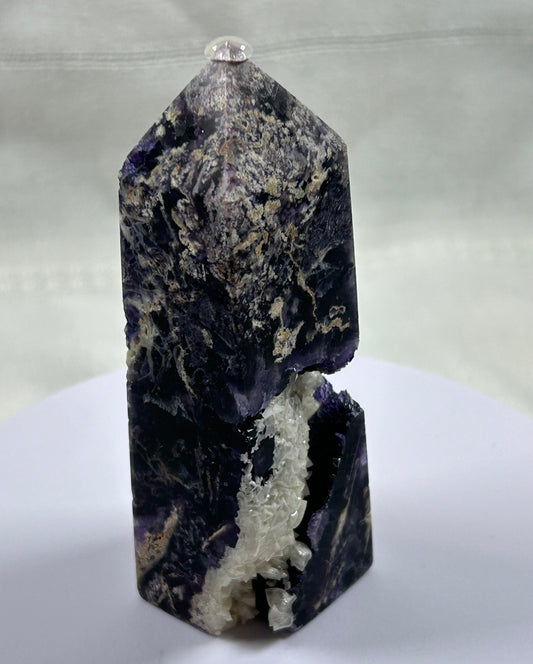 (#1252) - Fluorite Druzy Tower - New