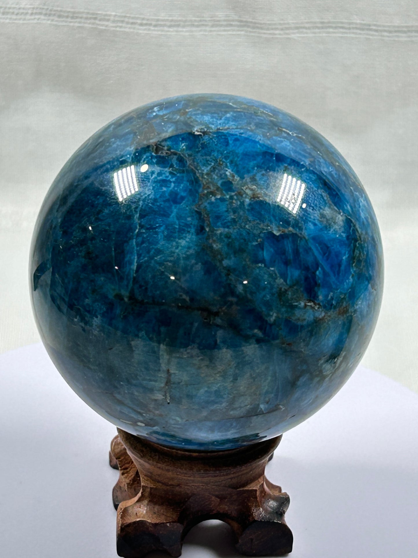 (#362) - Blue Apatite Sphere - New