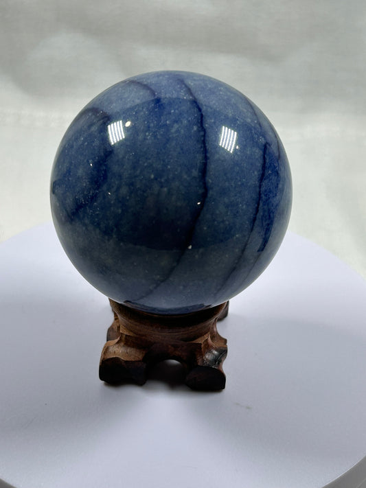 (#374) - Blue Aventurine Sphere - New