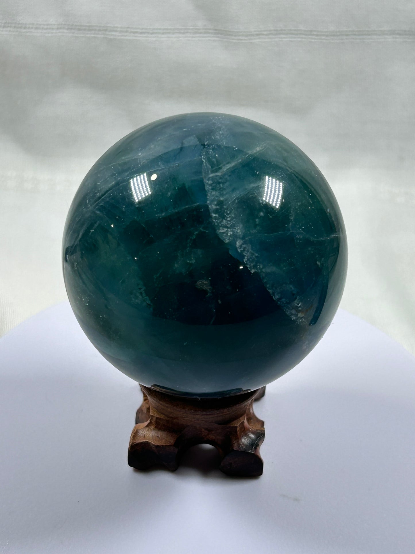 (#348) - Blue Fluorite Sphere - New
