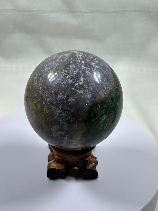 (#367) - Ocean Jasper Sphere - New