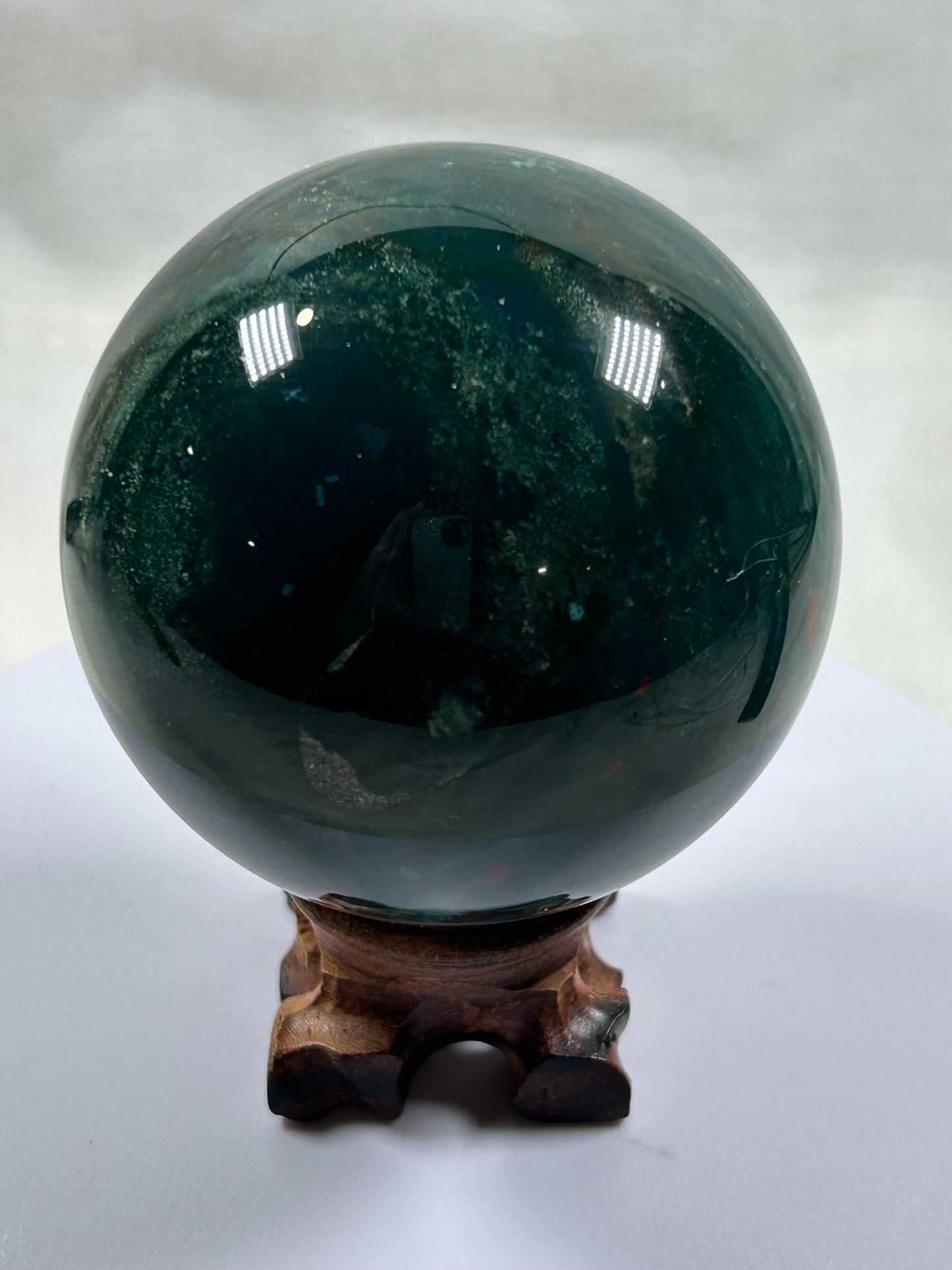 (#356) - Bloodstone Sphere - New