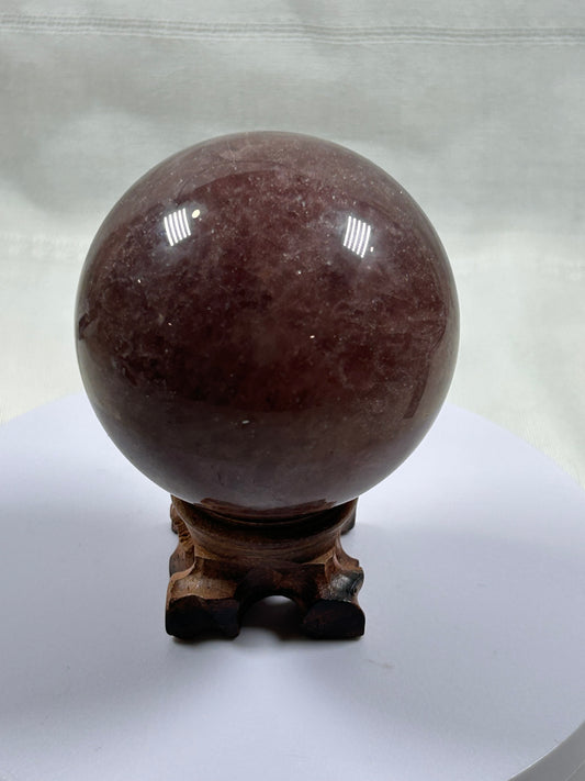 (#347) - Strawberry Quartz Sphere - New