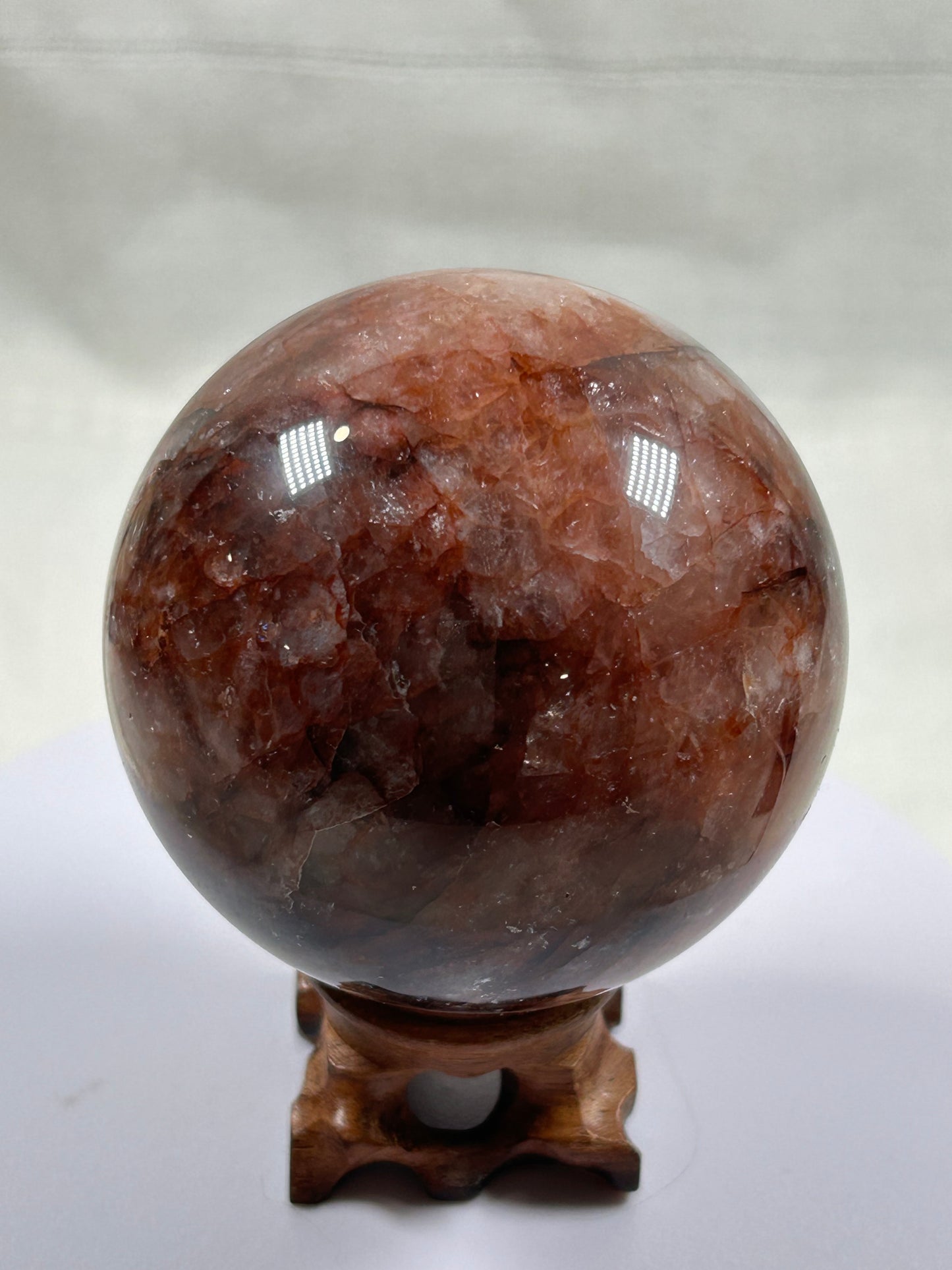 (#304) - Fire Quartz Sphere - New