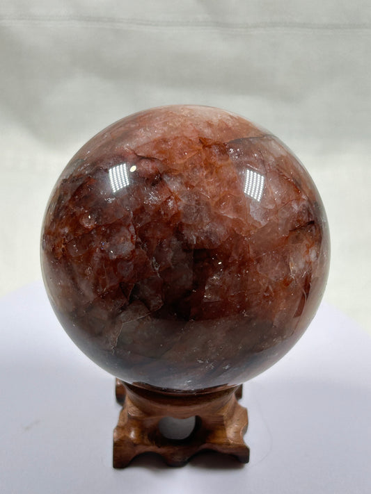 (#304) - Fire Quartz Sphere - New