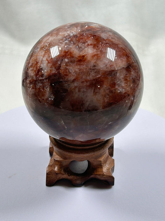 (#307) - Fire Quartz Sphere - New