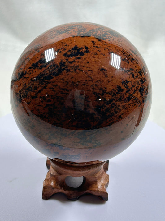 (#291) - Red Obsidian Sphere - New