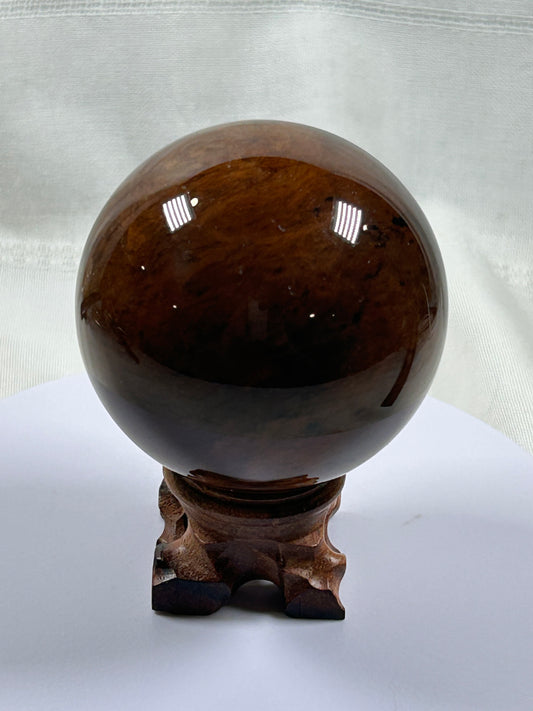 (#266) - Red Obsidian Sphere - New