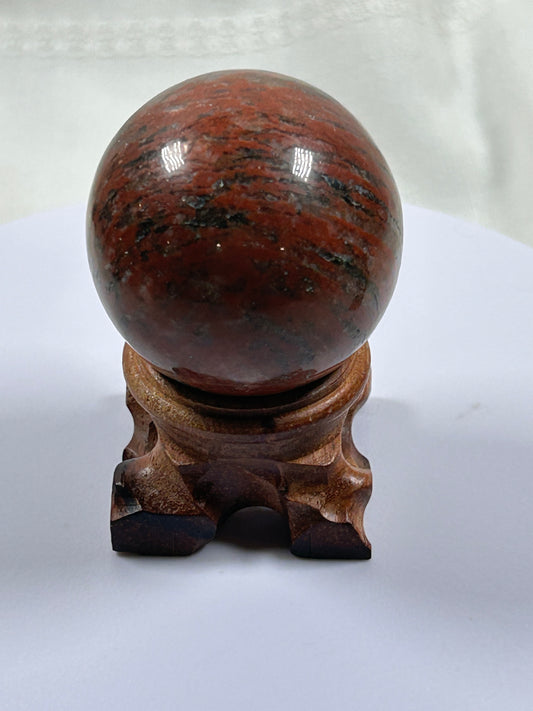 (#452) - Red Jasper Sphere - New