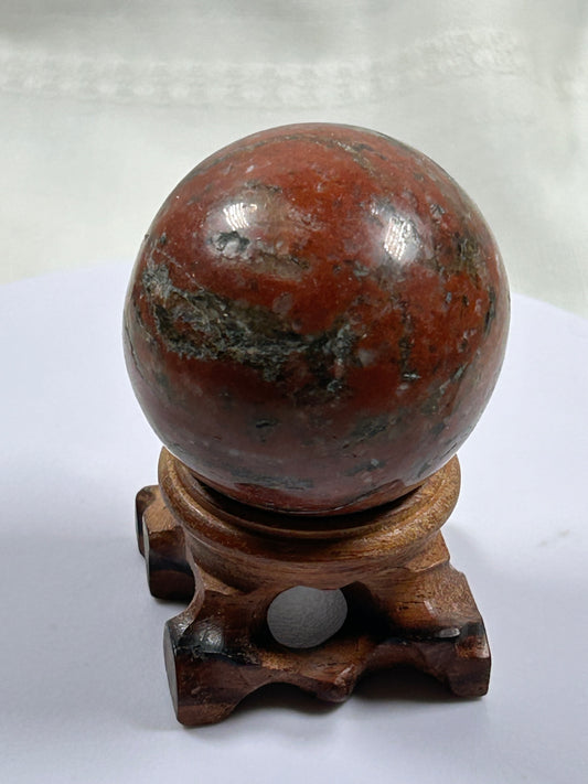 (#451) - Red Jasper Sphere - New
