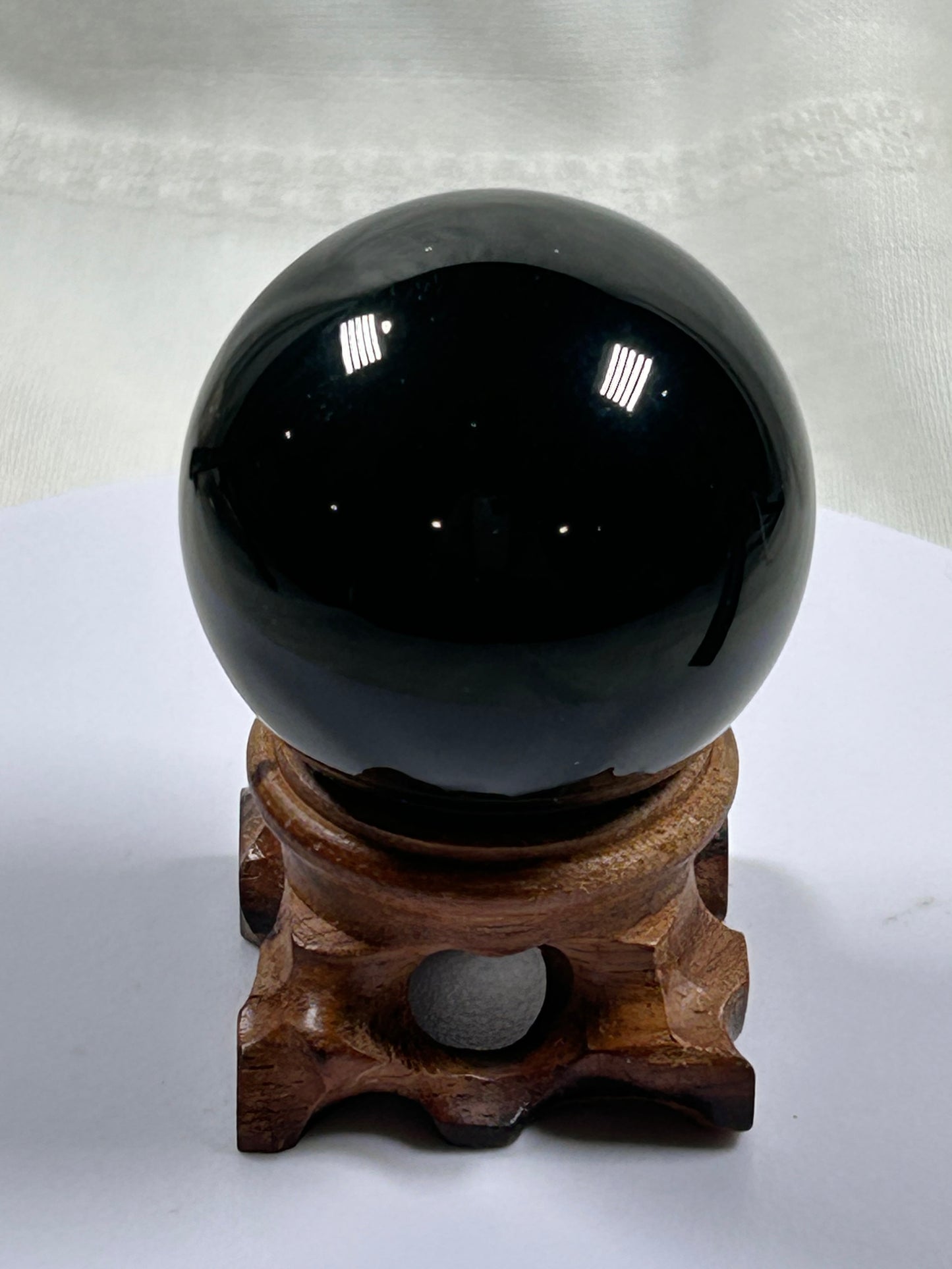 (#441) - Black Obsidian Sphere - New