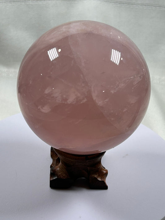 (#515) - Rose Quartz Sphere - New