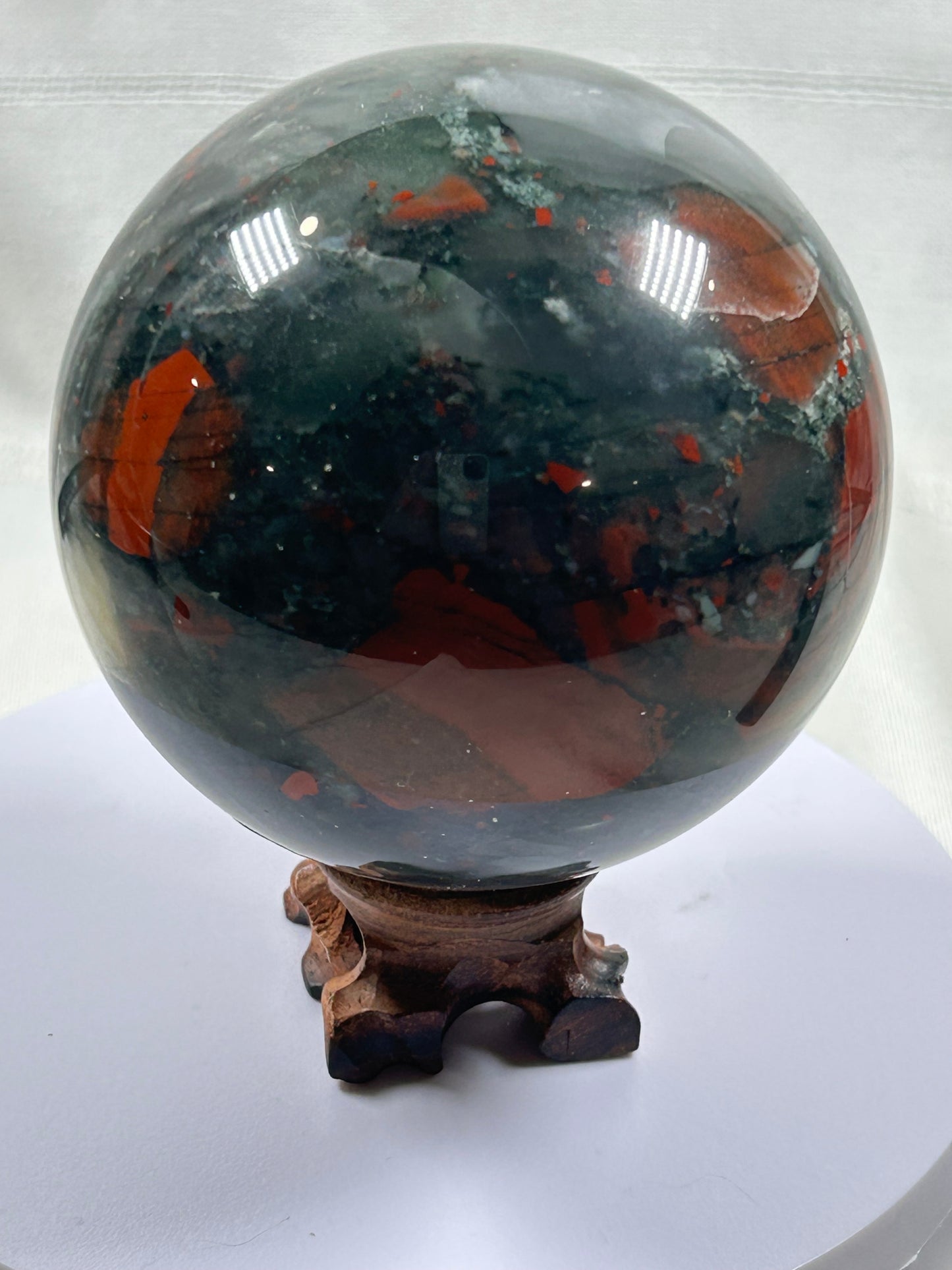 (#491) - Bloodstone Sphere - New