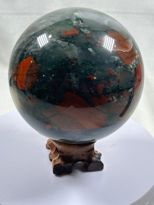 (#491) - Bloodstone Sphere - New