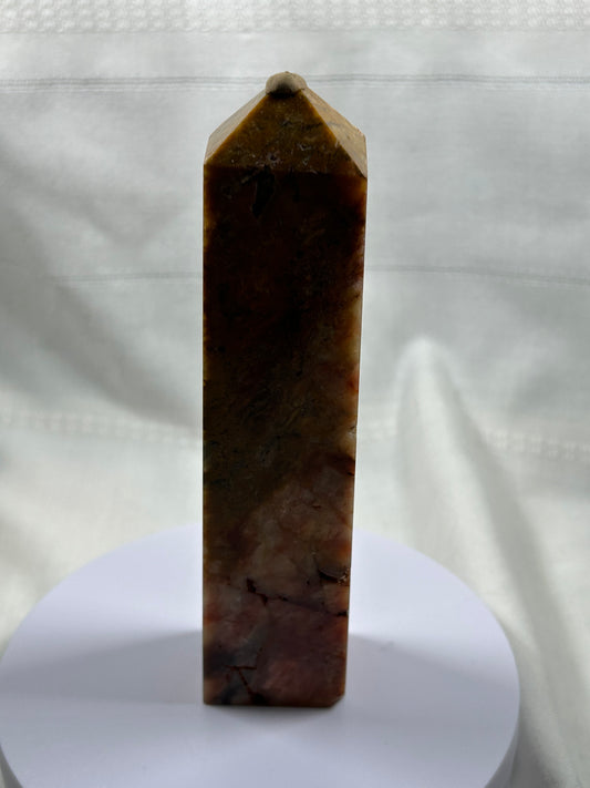 (#587) - Crazy Lace Agate Tower - New
