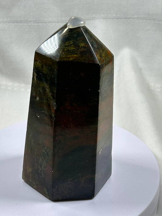 (#594) - Red Moss Agate Tower - New