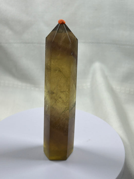 (#602) - Yellow Fluorite Tower - New