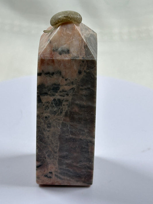 (#693) - Pink Zebra Jasper Tower - New