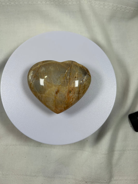(#854) - Moonstone Heart - New