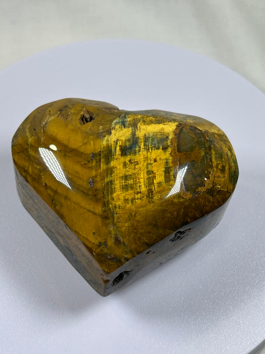 (#851) - Yellow Jasper Heart - New