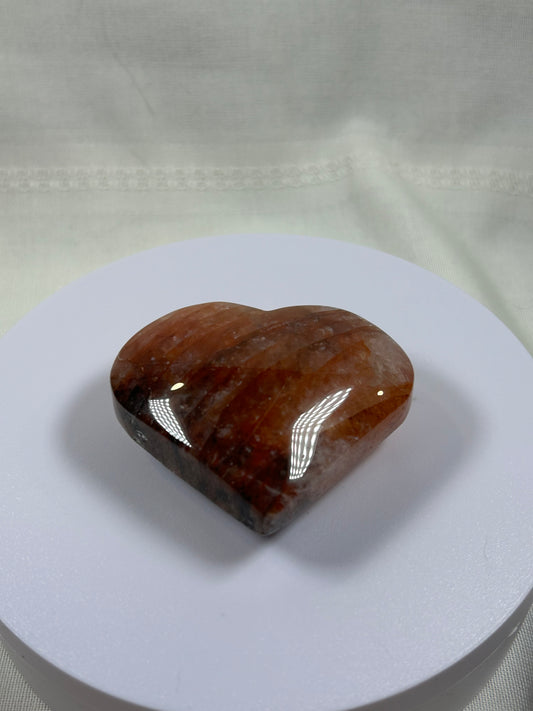 (#816) - Fire Quartz Heart - New