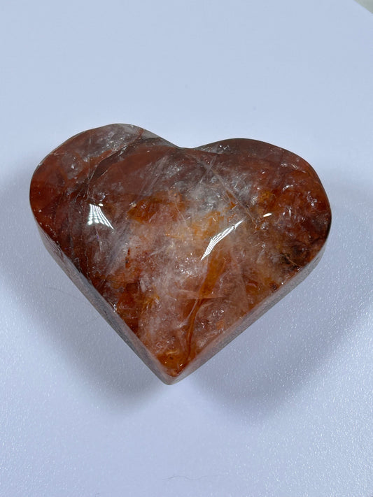 (#830) - Fire Quartz Heart - New