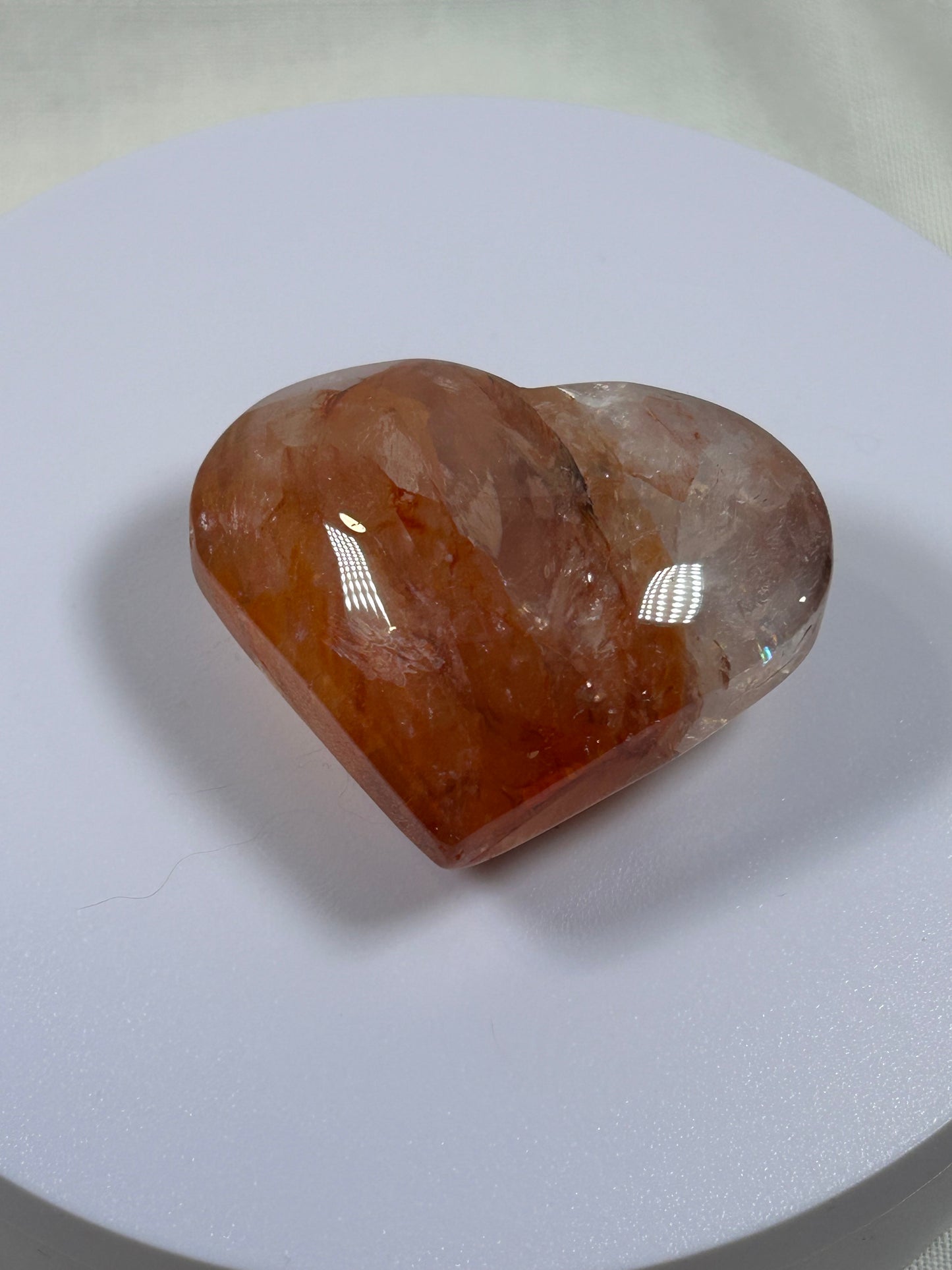 (#826) - Fire Quartz Heart - New