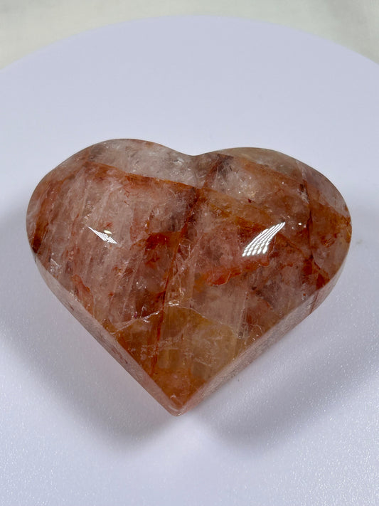 (#817) - Fire Quartz Heart - New