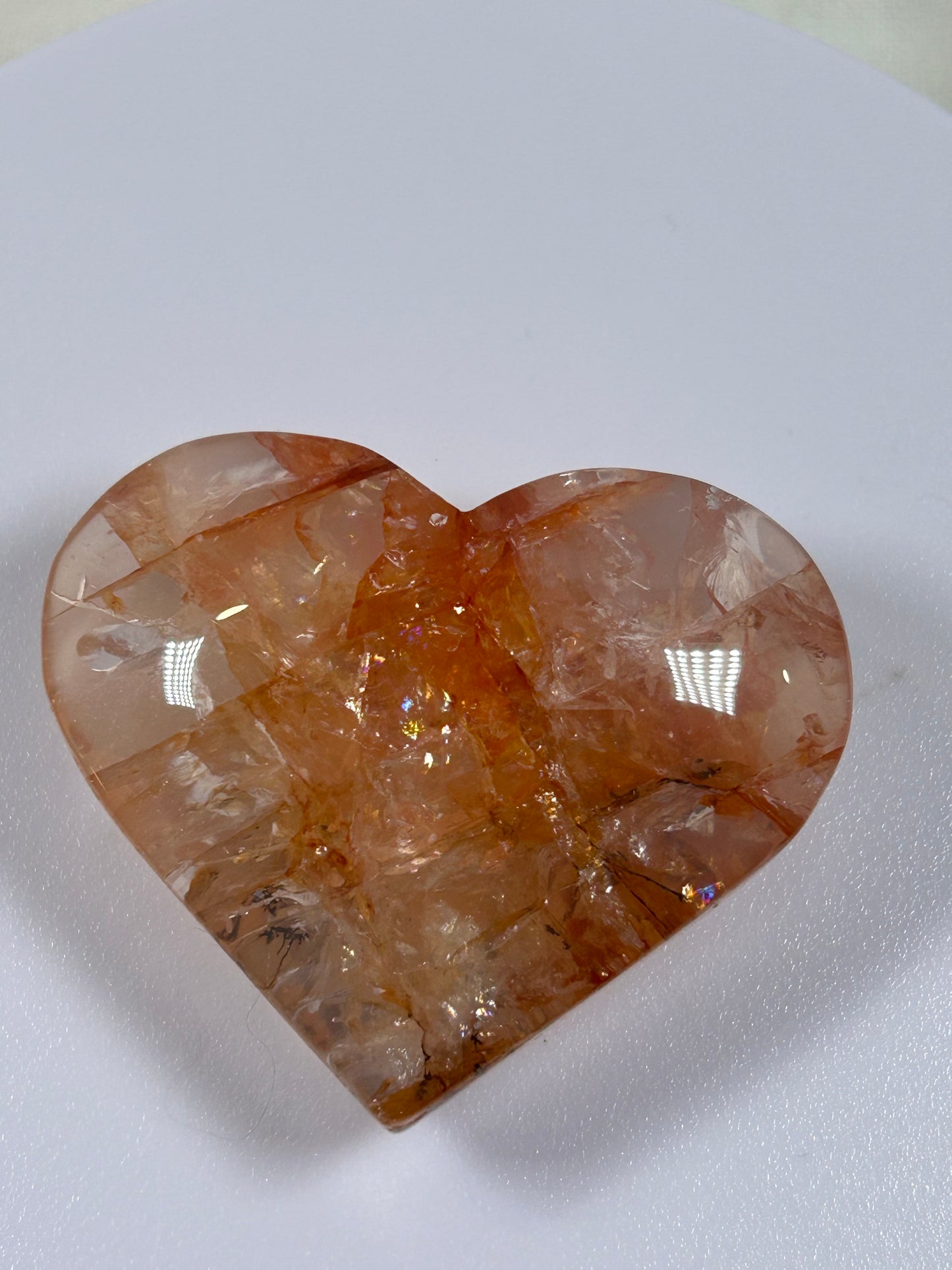 (#825) - Fire Quartz Heart - New