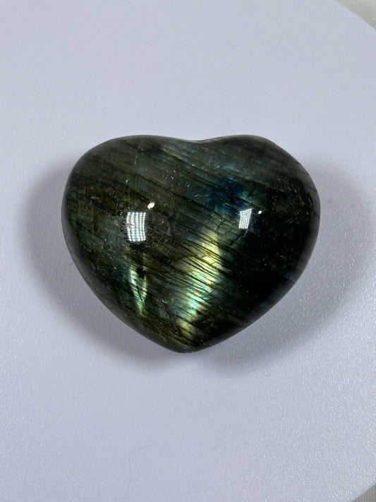 (#845) - Labradorite Heart - New