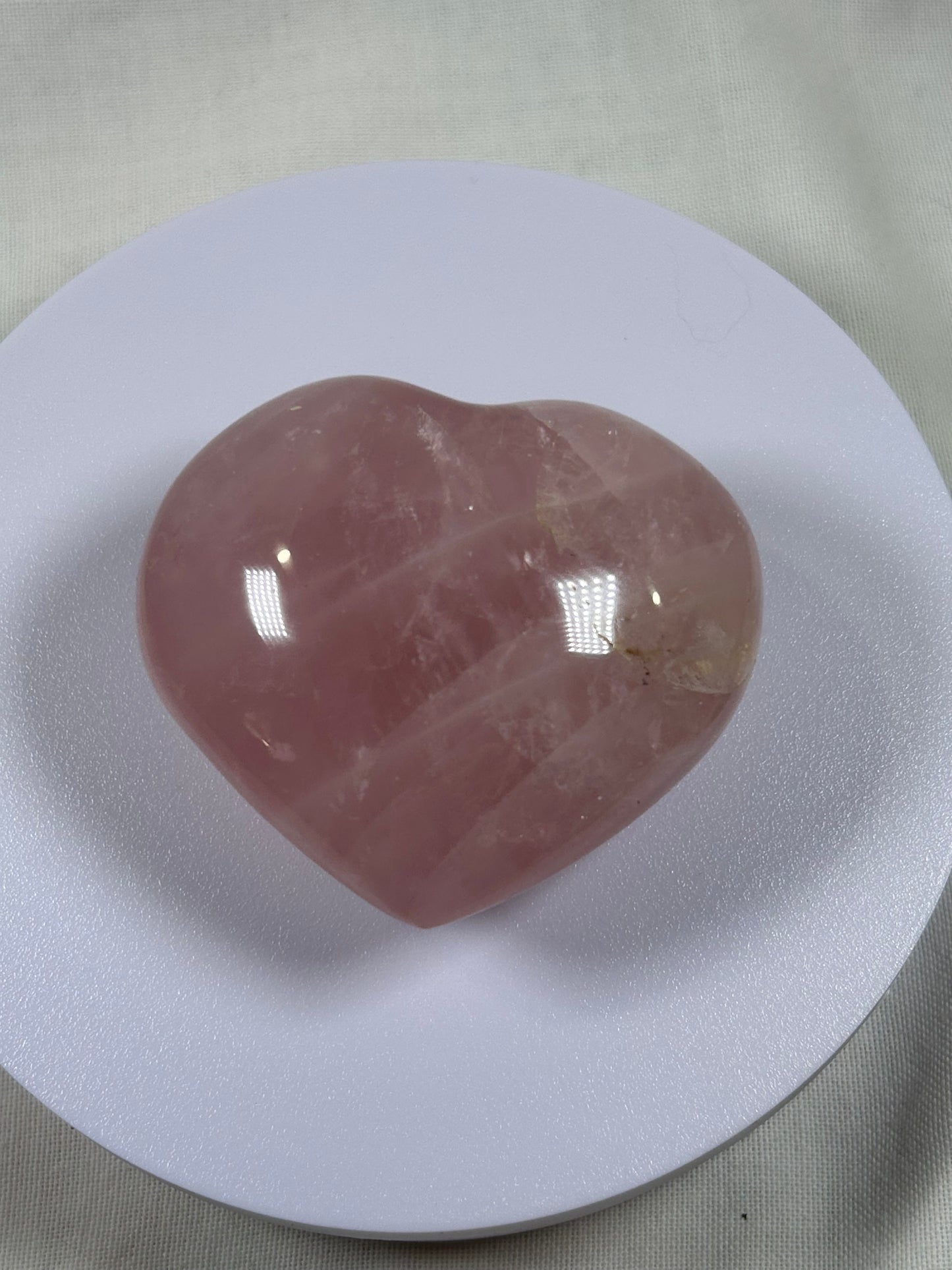 (#812) - Rose Quartz Heart - New