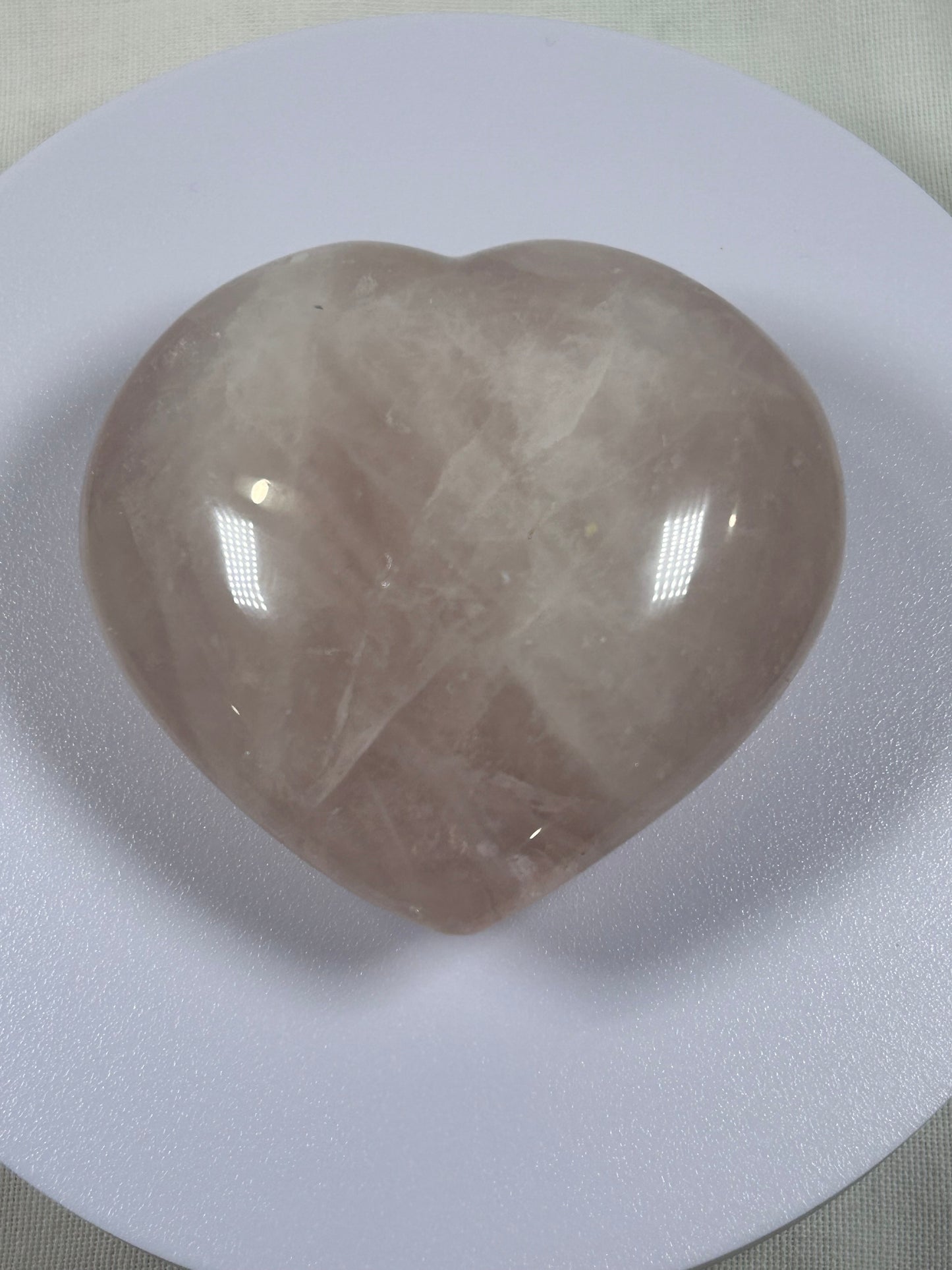 (#811) - Rose Quartz Heart - New