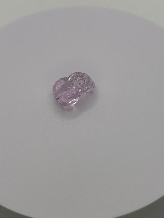 (#49) - ROSE QUARTZ PIXIU CARVING - NEW