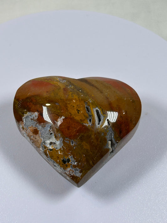 (#832) - Ocean Jasper Heart - New