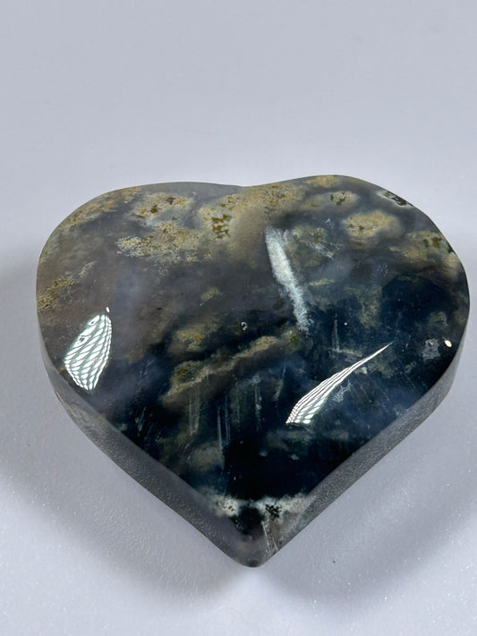(#833) - Ocean Jasper Heart - New