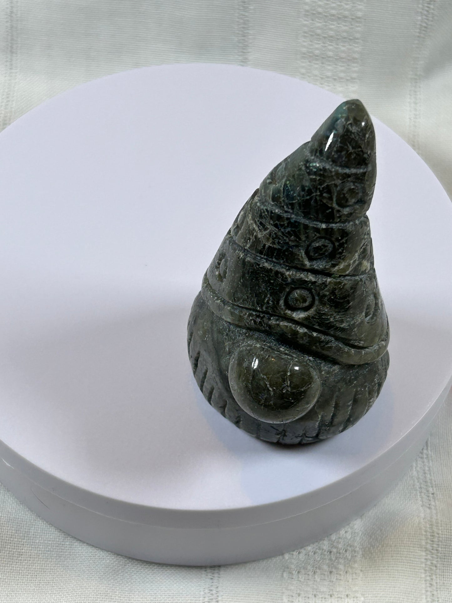 (#2) - LABRADORITE GNOME CARVING - NEW