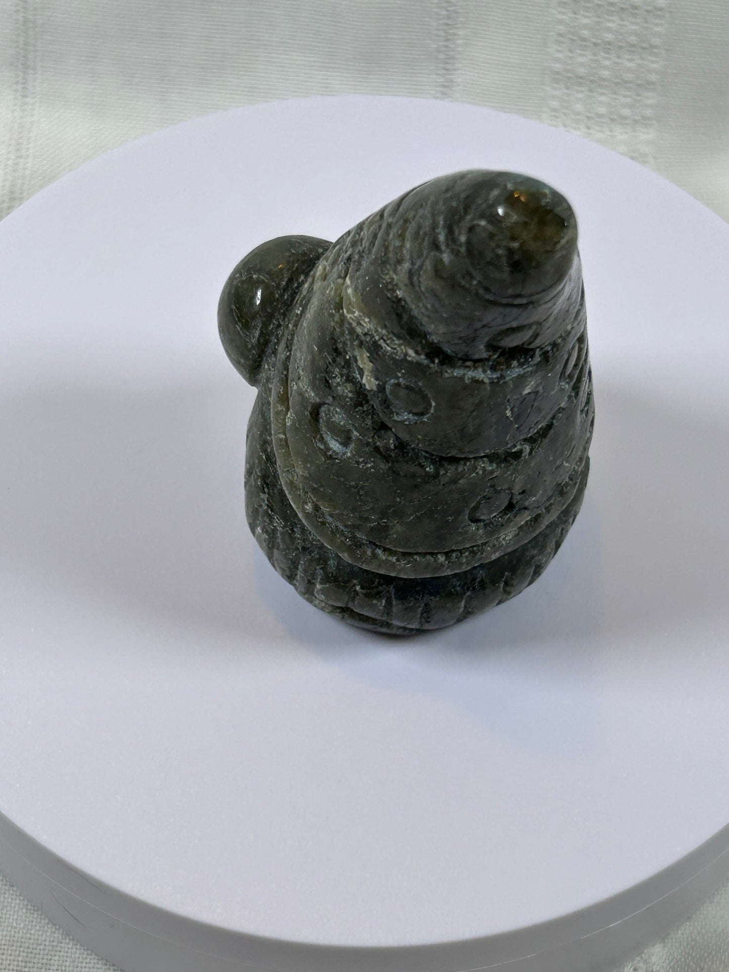 (#2) - LABRADORITE GNOME CARVING - NEW