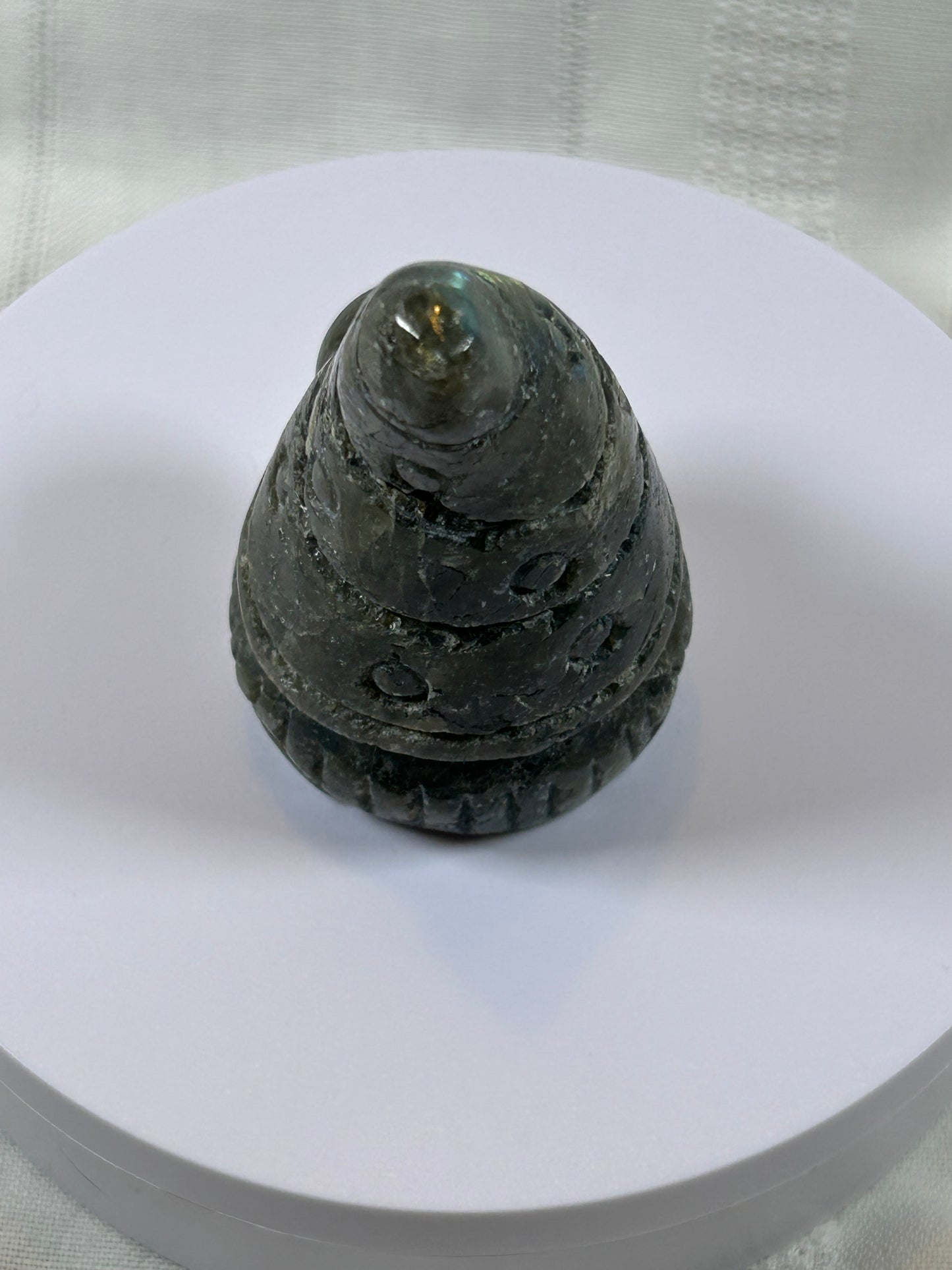 (#2) - LABRADORITE GNOME CARVING - NEW
